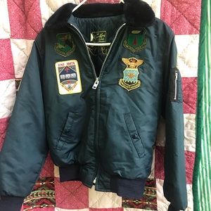 VTG Timber King US Air Force Jacket Eagle Size XS
